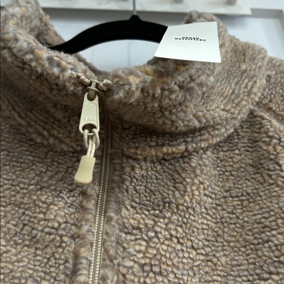 Retro BDG Raglan High Pile Fleece Mock Neck Full Zip Jacket
